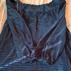 Mittoshop Textured Blue Top